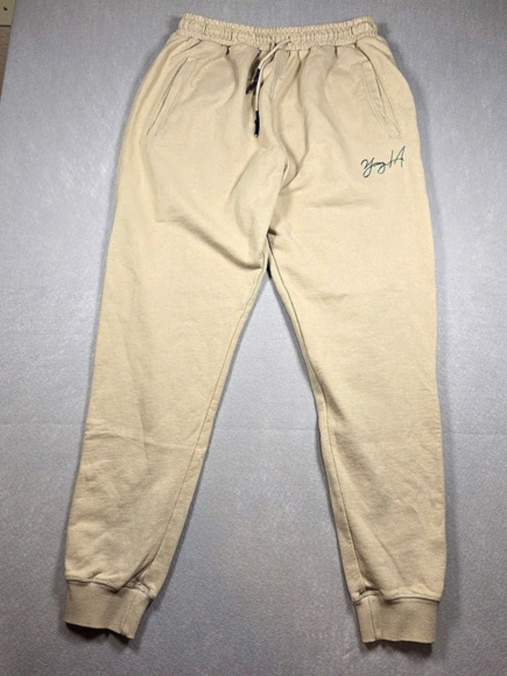 YoungLA 245 Autograph Joggers Cream Tan Sweatpants – Men's XXL